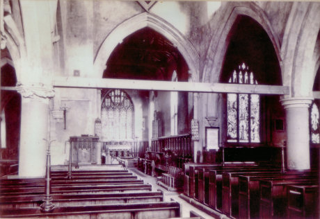 Pocklington Church with pews